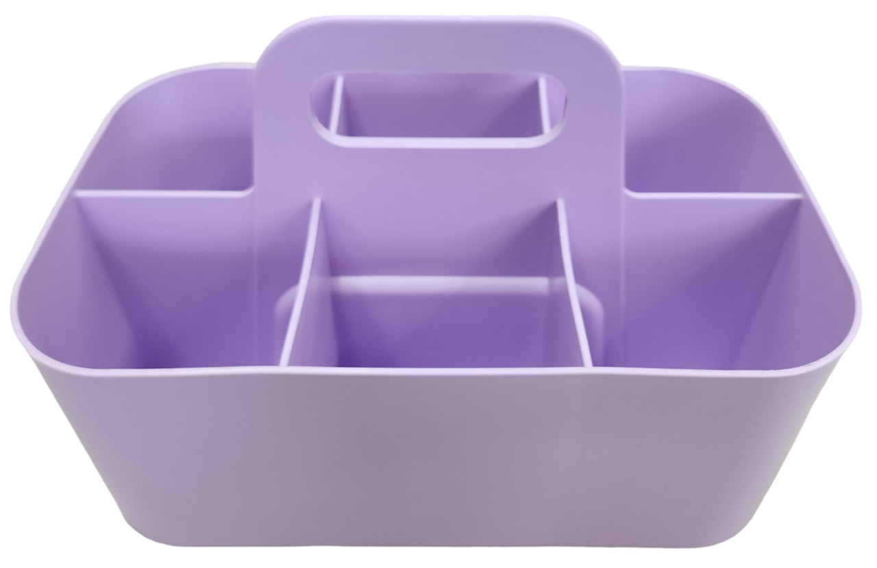 Enjoy Organizer Small Stackable and Portable Simple 6-Compartment Art Caddy - Made In USA